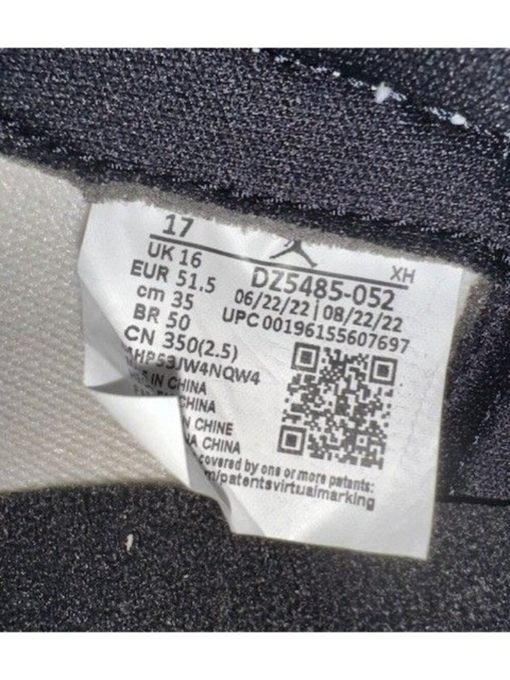 Air Jordan 1 Retro High OG White Cement "elephant print" DZ5485-052 Men's 17 NEW - Picture 4 of 13